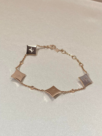 ¡®Sprite Jewelry¡¯STAR 4 MOTIF MOP DIAMOND PINK GOLD BRACELET