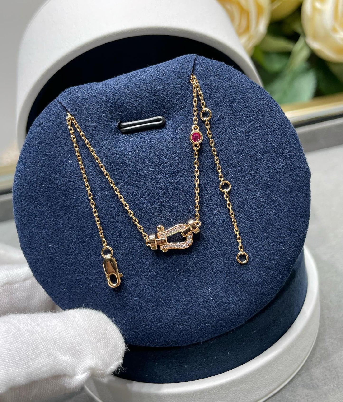 ¡®Sprite Jewelry¡¯FORCE 10 DIAMOND PINK GOLD NECKLACE