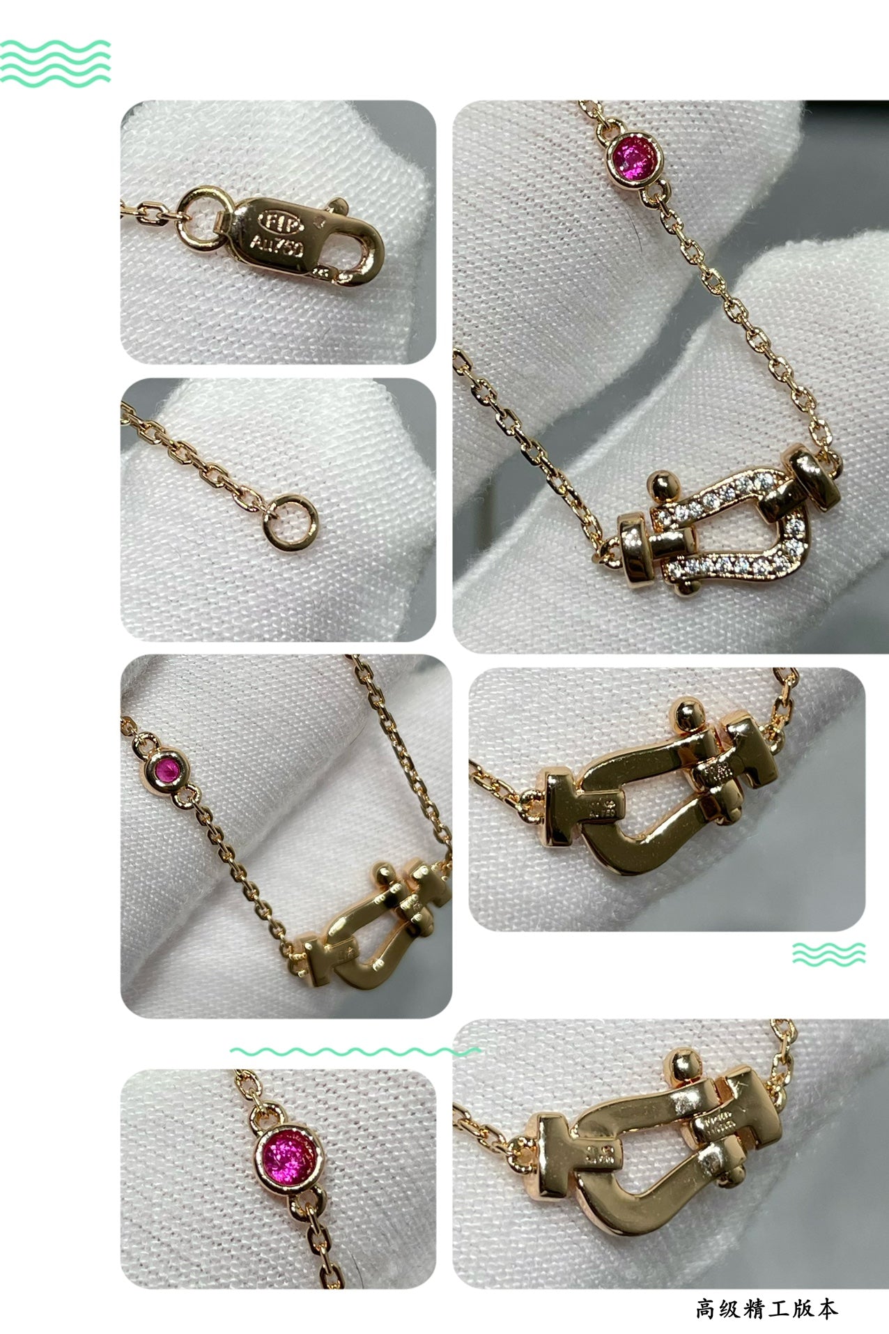¡®Sprite Jewelry¡¯FORCE 10 DIAMOND PINK GOLD NECKLACE