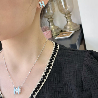 ¡®Sprite Jewelry¡¯POP H SKY BLUE NECKLACE