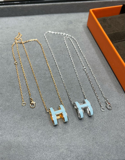 ¡®Sprite Jewelry¡¯POP H SKY BLUE NECKLACE