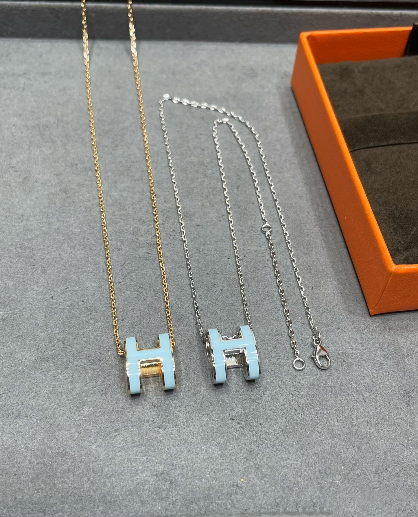 ¡®Sprite Jewelry¡¯POP H SKY BLUE NECKLACE