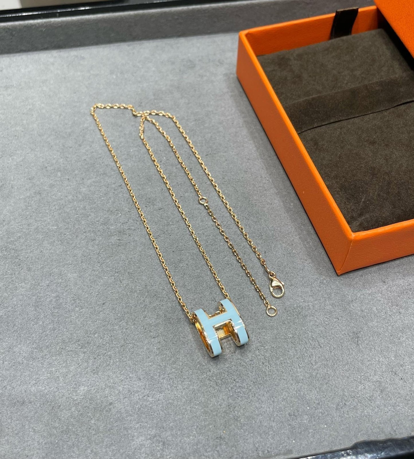 ¡®Sprite Jewelry¡¯POP H SKY BLUE NECKLACE