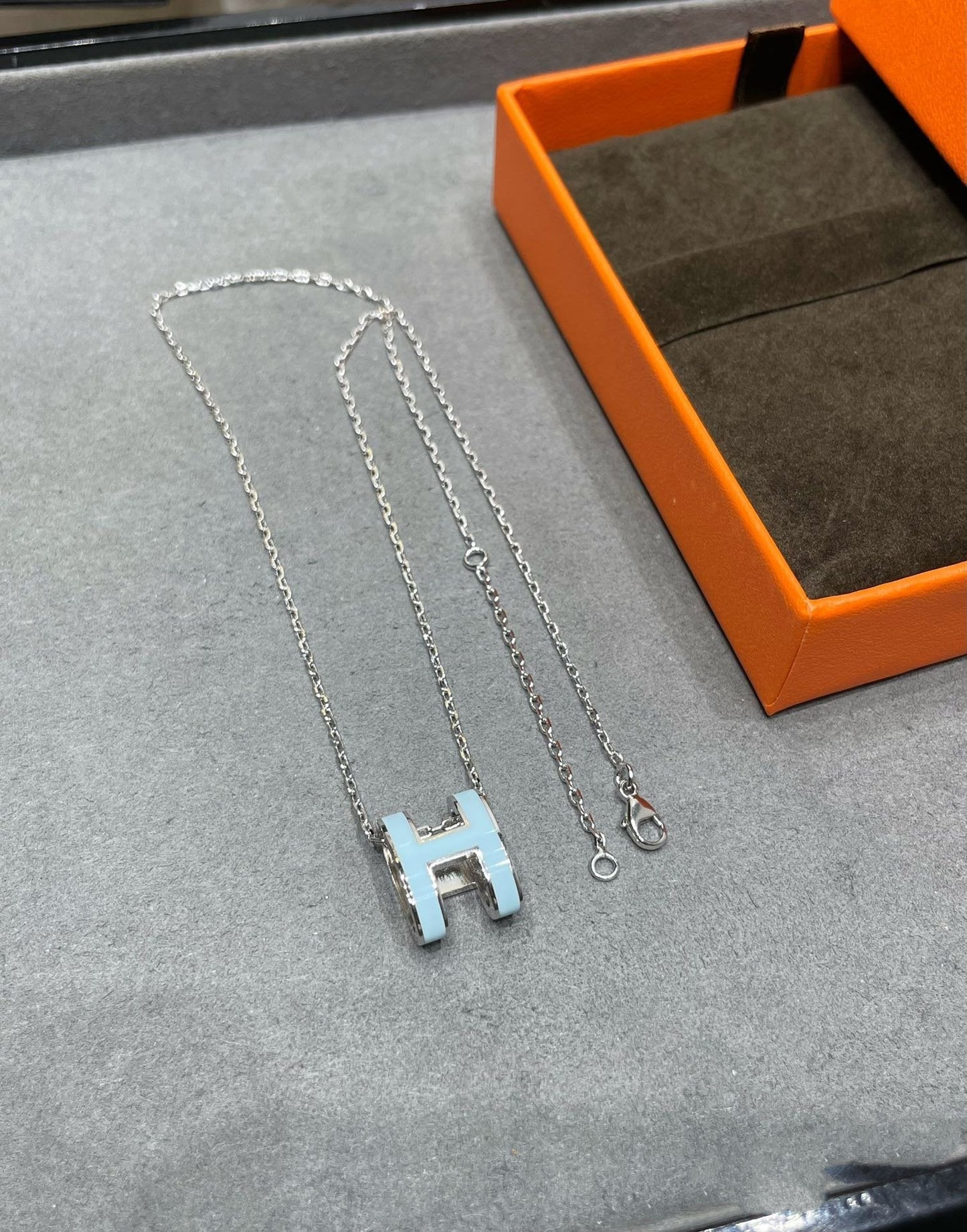 ¡®Sprite Jewelry¡¯POP H SKY BLUE NECKLACE