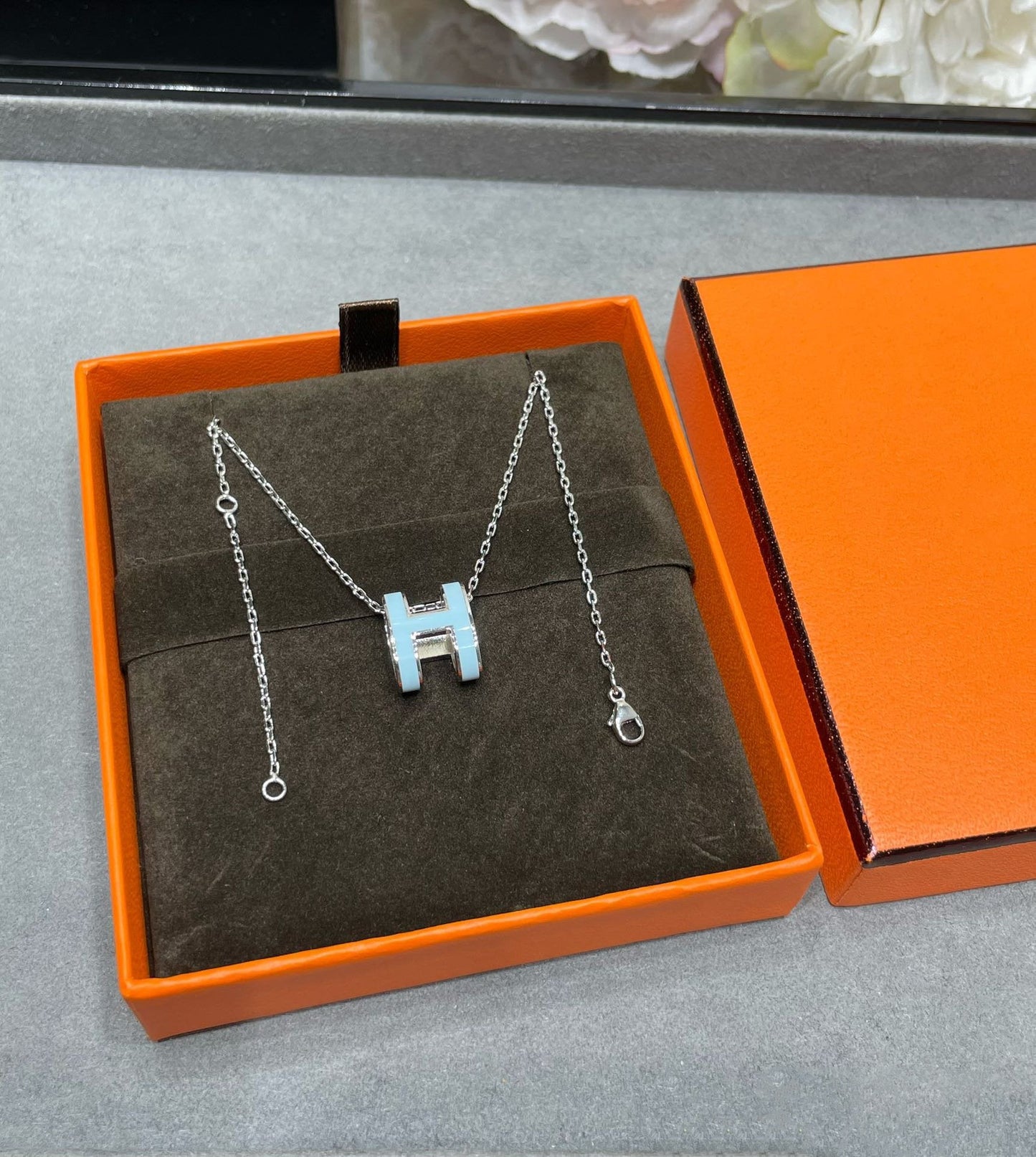 ¡®Sprite Jewelry¡¯POP H SKY BLUE NECKLACE