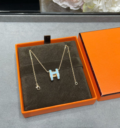 ¡®Sprite Jewelry¡¯POP H SKY BLUE NECKLACE