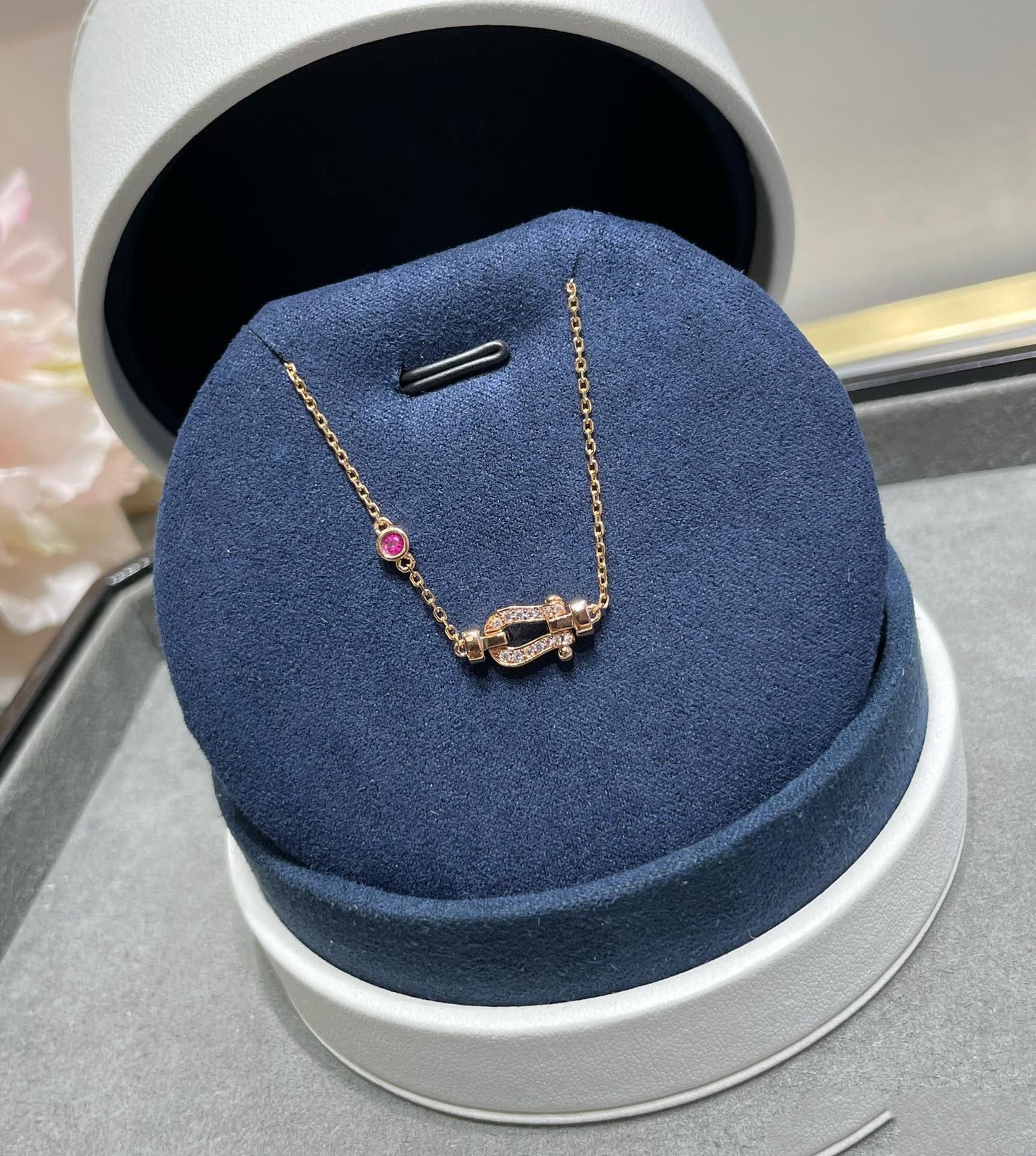 ¡®Sprite Jewelry¡¯FORCE 10 DIAMOND CHAIN LINK PINK GOLD BRACELET