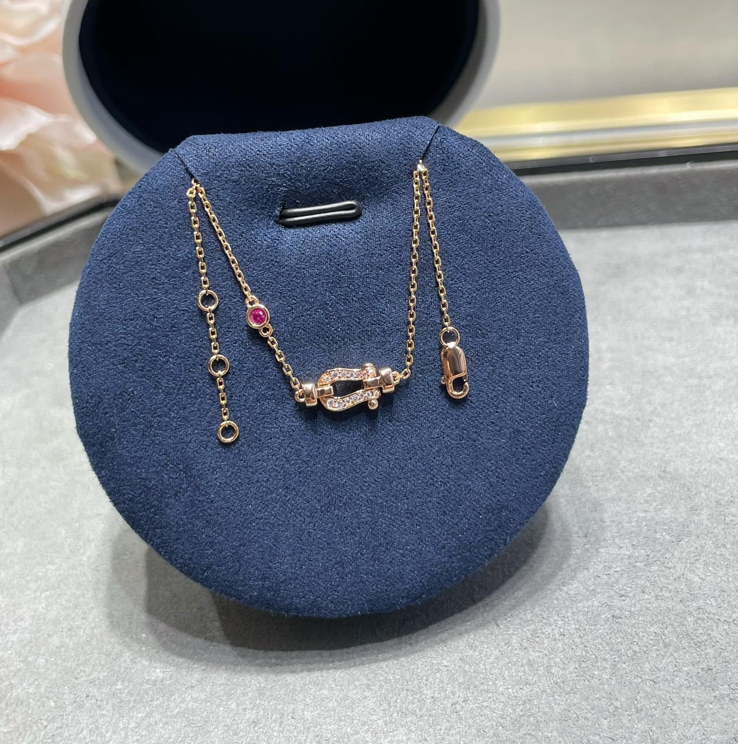 ¡®Sprite Jewelry¡¯FORCE 10 DIAMOND CHAIN LINK PINK GOLD BRACELET