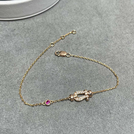 ¡®Sprite Jewelry¡¯FORCE 10 DIAMOND CHAIN LINK PINK GOLD BRACELET
