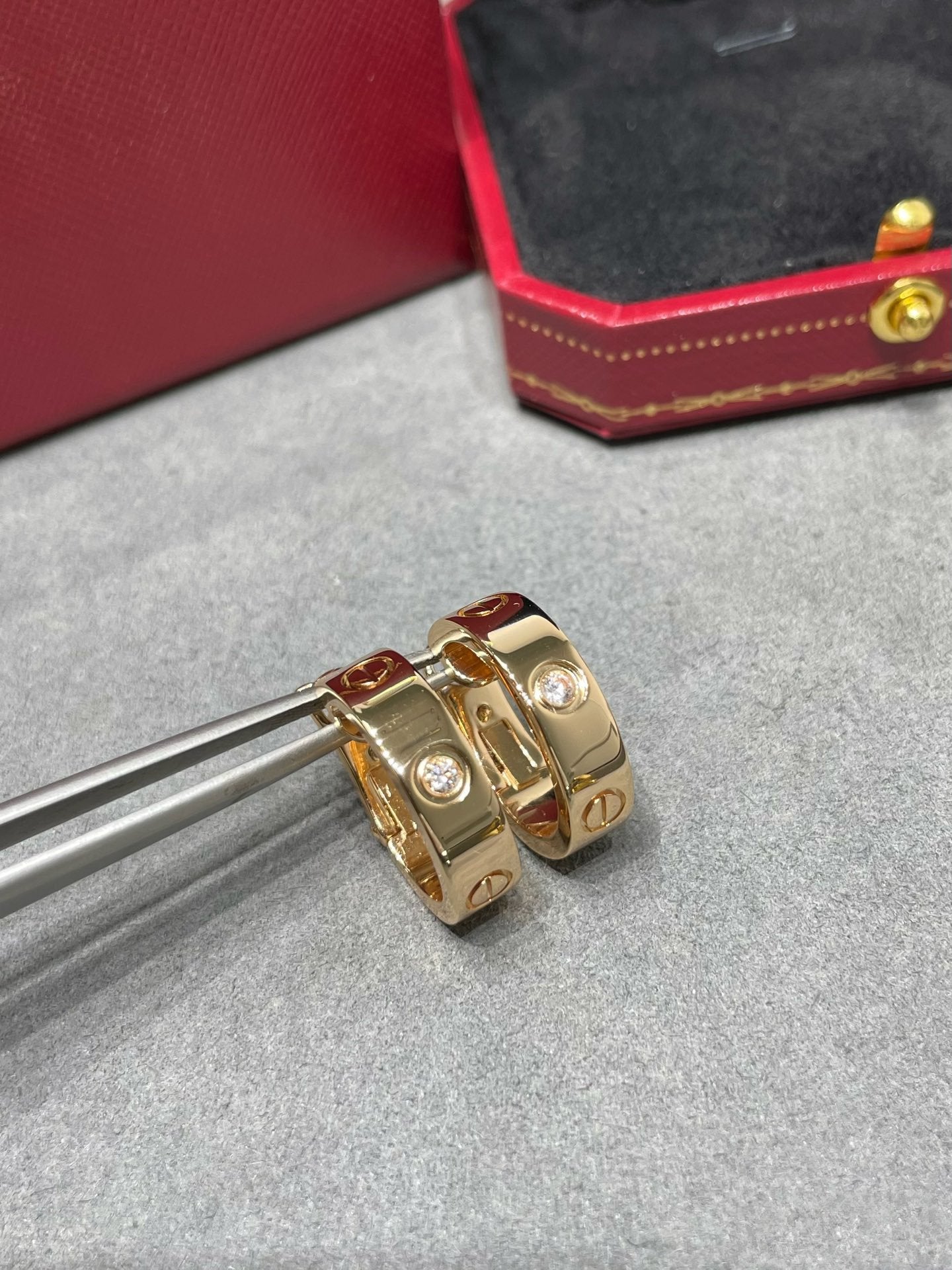 ¡®Sprite Jewelry¡¯LOVE 5.5MM 1 DIAMOND EARRINGS