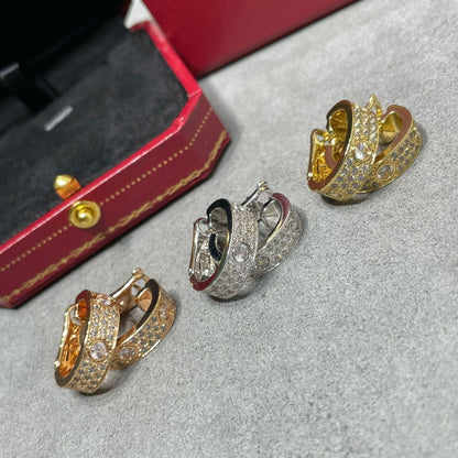¡®Sprite Jewelry¡¯LOVE 5.5MM DIAMOND PAVED EARRINGS