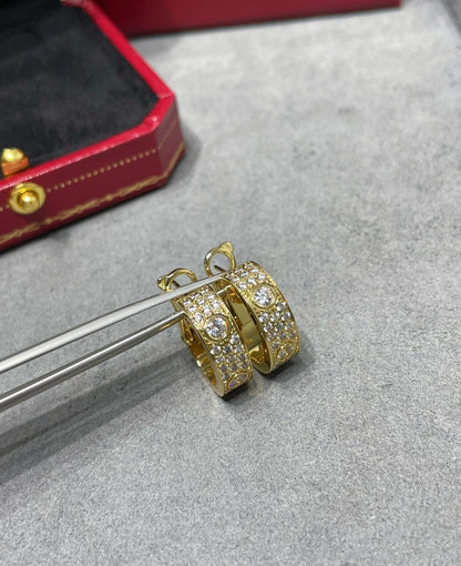 ¡®Sprite Jewelry¡¯LOVE 5.5MM DIAMOND PAVED EARRINGS