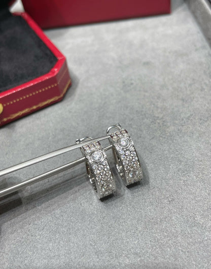 ¡®Sprite Jewelry¡¯LOVE 5.5MM DIAMOND PAVED EARRINGS