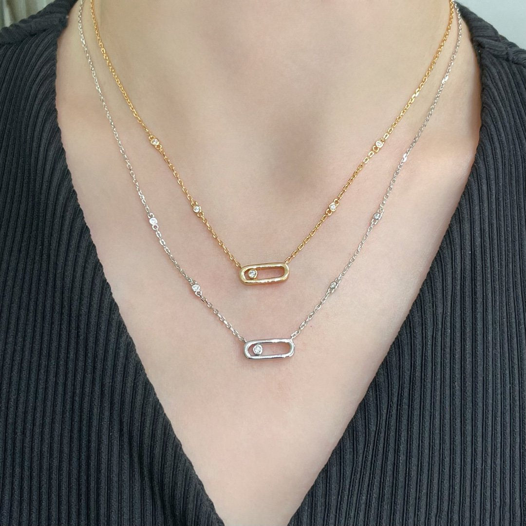 [Sprite Jewelry]MOVE UNO DIAMOND NECKLACE