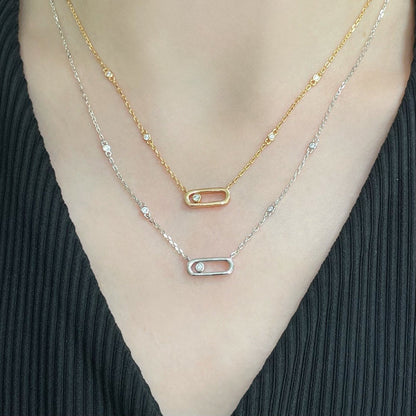 [Sprite Jewelry]MOVE UNO DIAMOND NECKLACE