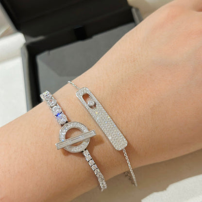 [Sprite Jewelry]MOVE CLASSIQUE DIAMOND PAVED BRACELET