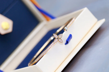¡®Sprite Jewelry¡¯IDYLLE PINK GOLD OPEN BRACELET DIAMOND PAVED