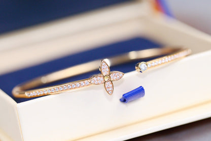 ¡®Sprite Jewelry¡¯IDYLLE PINK GOLD OPEN BRACELET DIAMOND PAVED