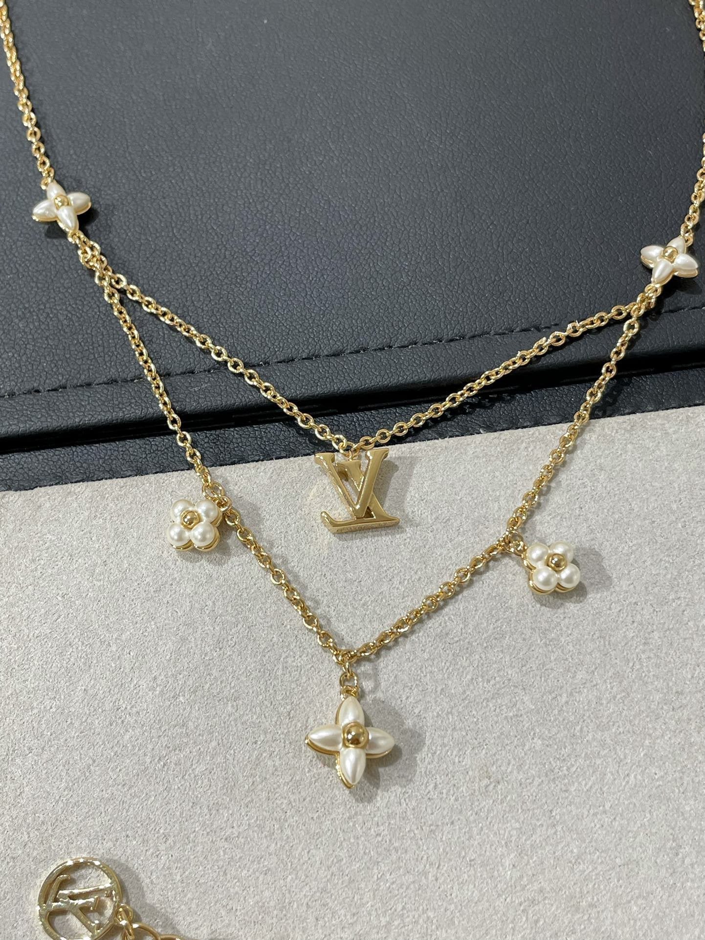 ¡®Sprite Jewelry¡¯FLOWERGRAM GOLD MOP DOUBLE ROW NECKLACE