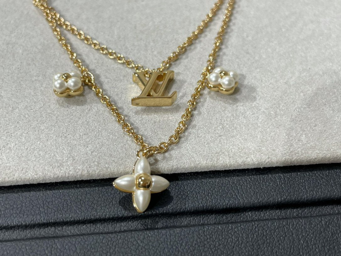 ¡®Sprite Jewelry¡¯FLOWERGRAM GOLD MOP DOUBLE ROW NECKLACE