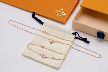 ¡®Sprite Jewelry¡¯STAR PINK MOP 1 DIAMOND PINK GOLD NECKLACE