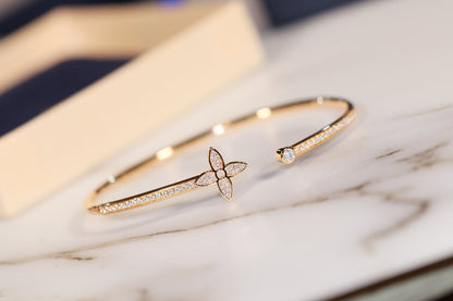 ¡®Sprite Jewelry¡¯IDYLLE GOLD OPEN BRACELET DIAMOND PAVED