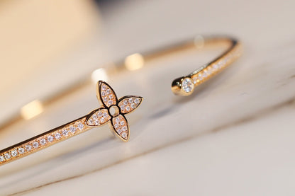 ¡®Sprite Jewelry¡¯IDYLLE GOLD OPEN BRACELET DIAMOND PAVED