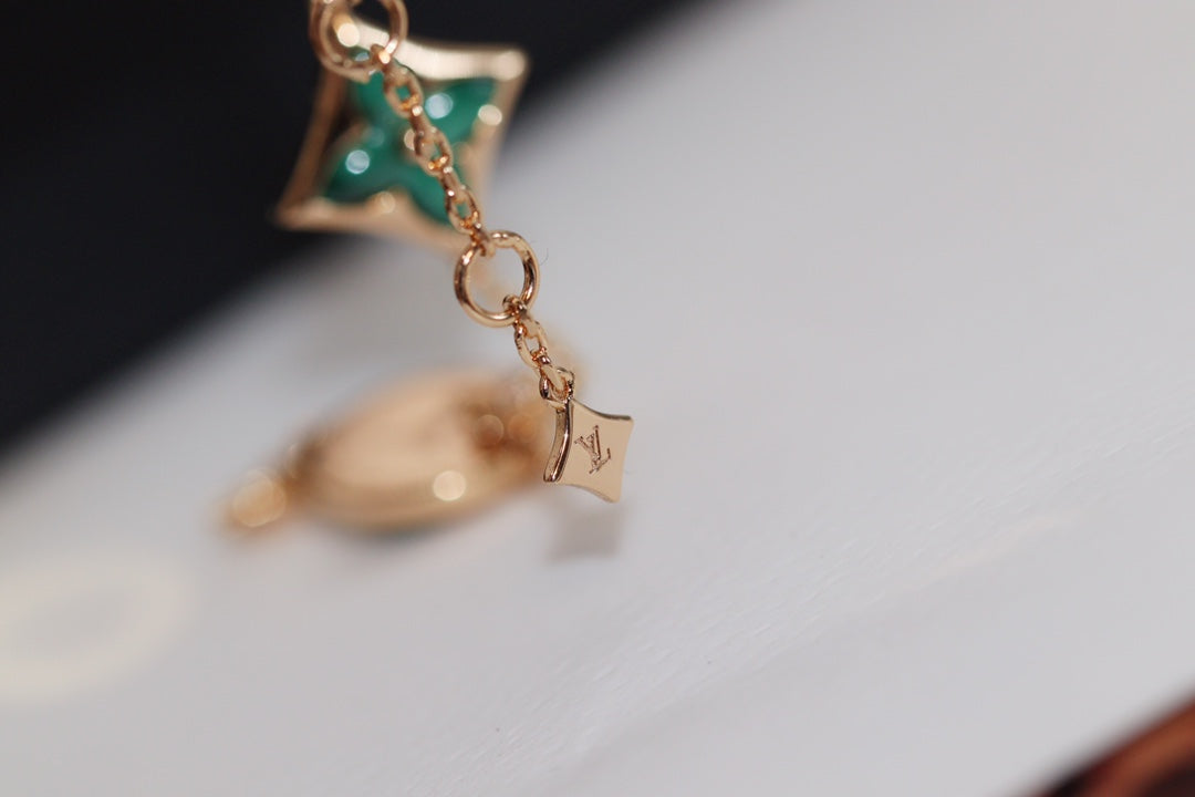 ¡®Sprite Jewelry¡¯STAR AND SUN 4 MOTIF PINK GOLD MALACHITE BRACELET