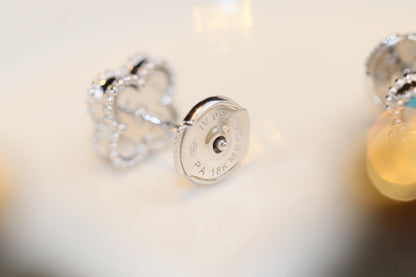 ¡®Sprite Jewelry¡¯CLOVER MINI TURQUOISE SILVER STUD EARRINGS