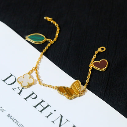 ¡®Sprite Jewelry¡¯LUCKY SPRING 5 MOTIF GOLD BRACELET
