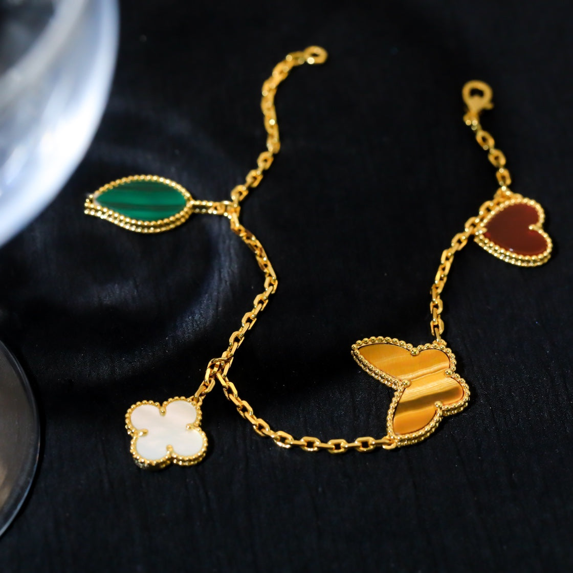 ¡®Sprite Jewelry¡¯LUCKY SPRING 5 MOTIF GOLD BRACELET