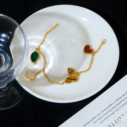 ¡®Sprite Jewelry¡¯LUCKY SPRING 5 MOTIF GOLD BRACELET