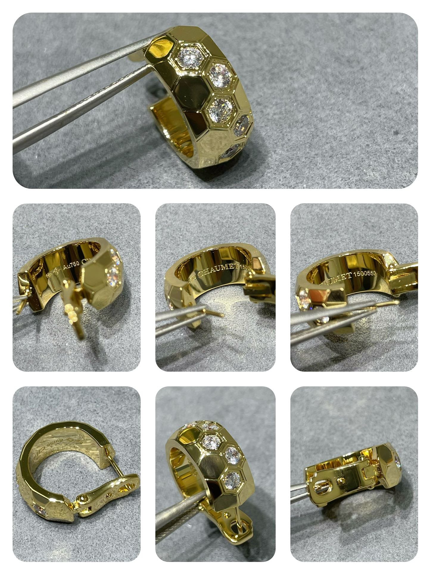 ¡®Sprite Jewelry¡¯BEE LOVE DIAMOND HOOP EARRINGS