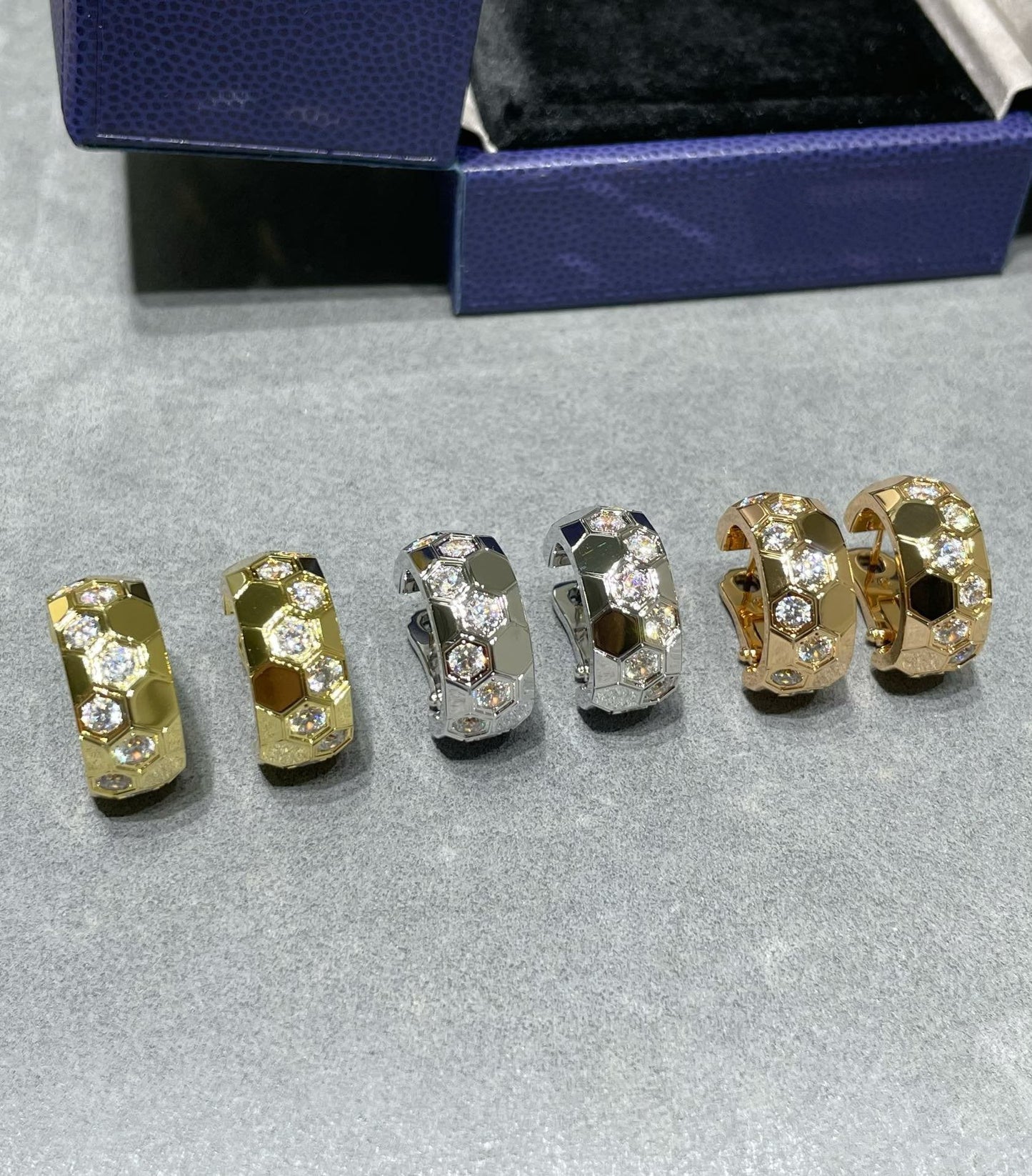 ¡®Sprite Jewelry¡¯BEE LOVE DIAMOND HOOP EARRINGS