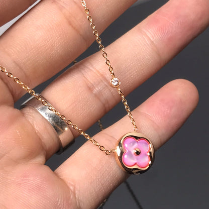 ¡®Sprite Jewelry¡¯COLOR BLOSSOM PINK MOP SUN GOLD NECKLACE