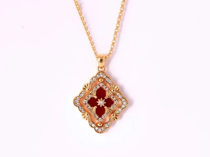 [Sprite Jewelry] B.C.L ENAMEL ROTATING SINGLE-DIAMOND NECKLACE£¨Various colors£©