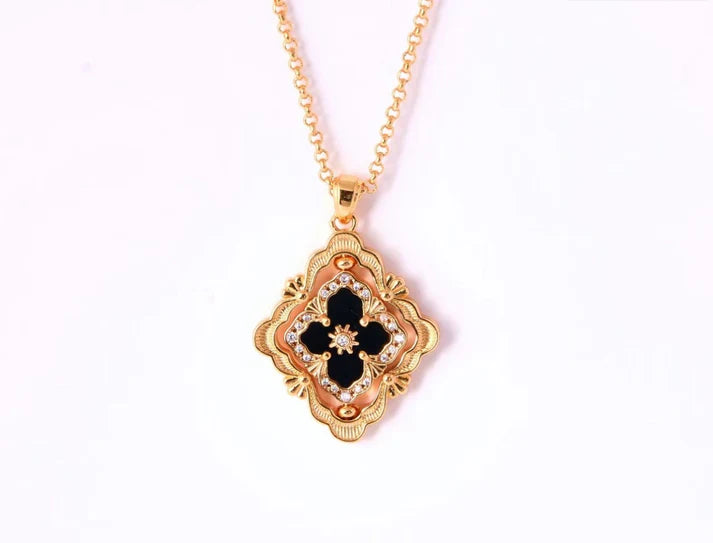 [Sprite Jewelry] B.C.L ENAMEL ROTATING SINGLE-DIAMOND NECKLACE£¨Various colors£©