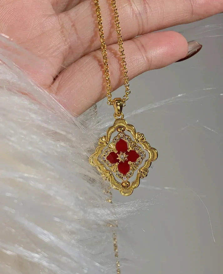 [Sprite Jewelry] B.C.L ENAMEL ROTATING SINGLE-DIAMOND NECKLACE£¨Various colors£©