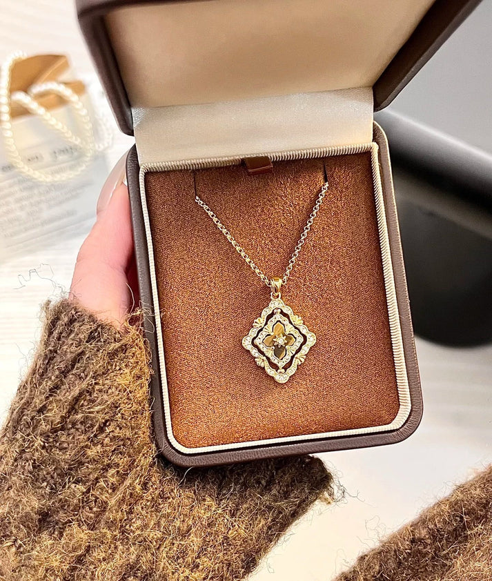 [Sprite Jewelry] B.C.L ENAMEL ROTATING SINGLE-DIAMOND NECKLACE£¨Various colors£©