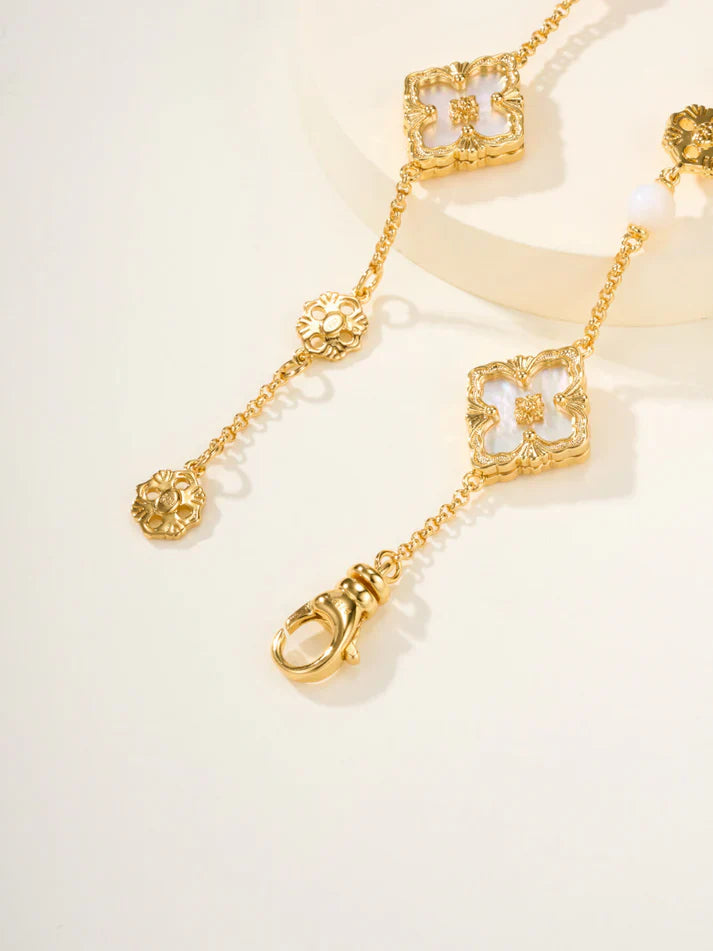 [Sprite Jewelry]B.C.L ENAMELED Three-Flower Bracelet£¨Trumpet)