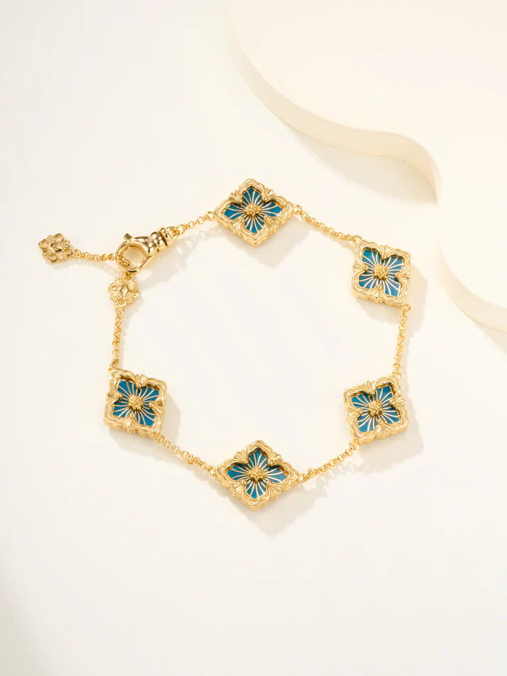 [Sprite Jewelry]B.C.L ENAMELED Five-Flower Bracelet£¨Various Colors)