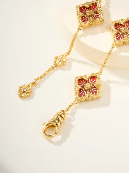 [Sprite Jewelry]B.C.L ENAMELED Five-Flower Bracelet£¨Various Colors)