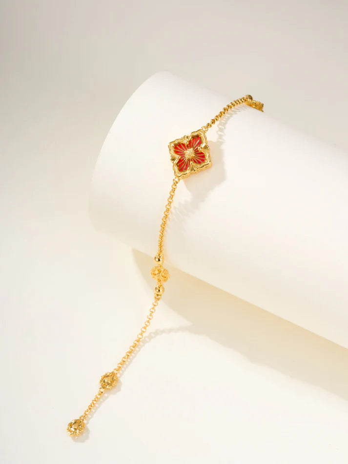 [Sprite Jewelry]B.C.L ENAMELED One-Flower Bracelet£¨Various Colors)