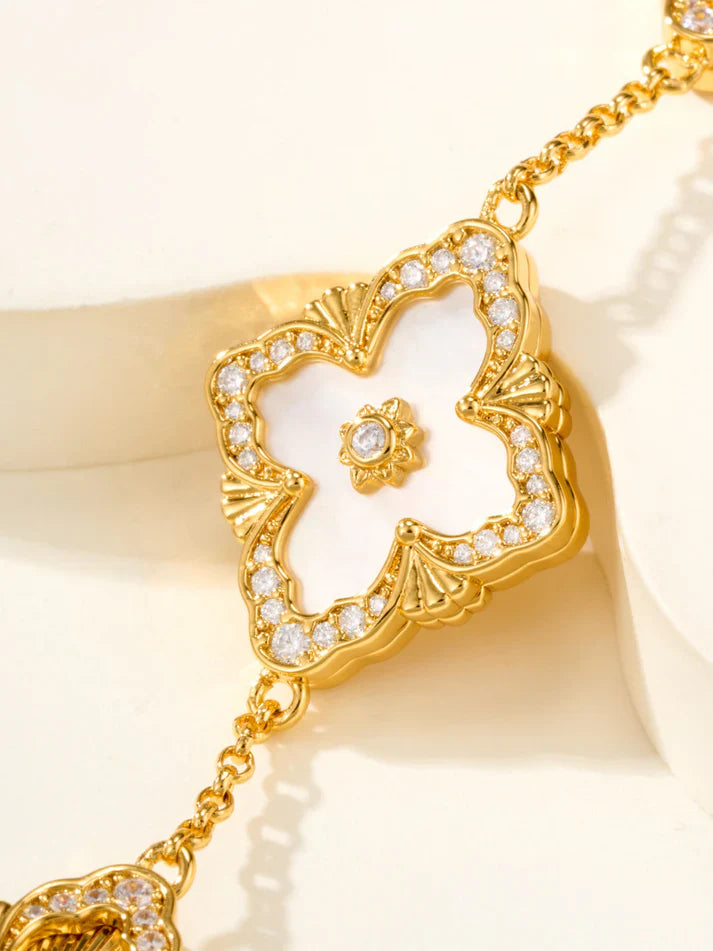 [Sprite Jewelry]B.C.L ENAMELED Five-Flower Bracelet£¨Various Colors) BIG SIZE