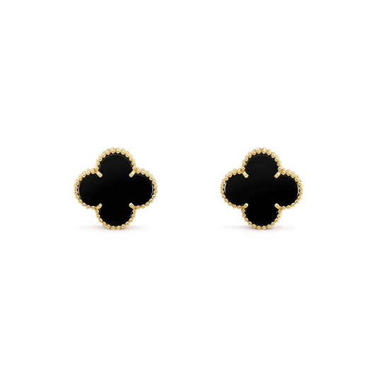 ¡®Sprite Jewelry¡¯CLOVER MEDIUM 1 MOTIFS  ONYX STUD EARRINGS