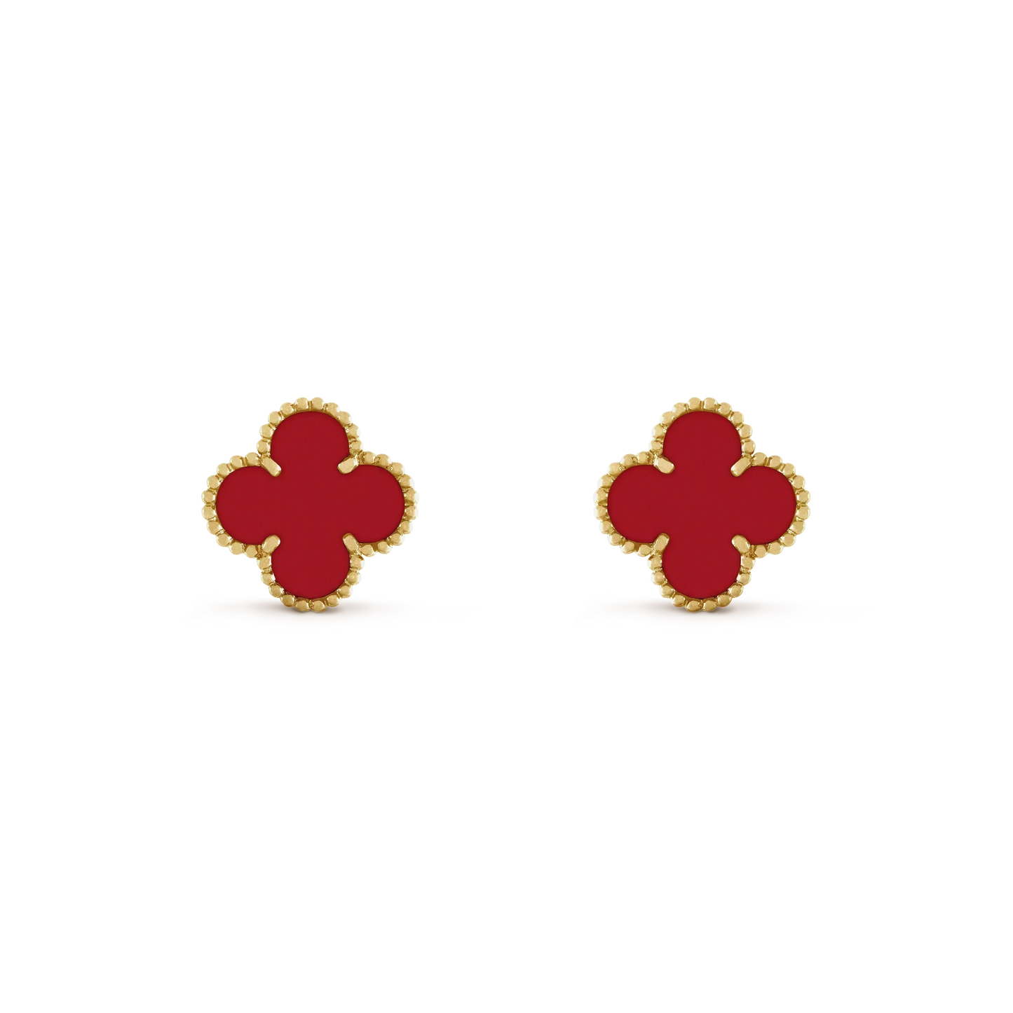 ¡®Sprite Jewelry¡¯CLOVER MINI 9.5MM CARNELIAN EARRINGS