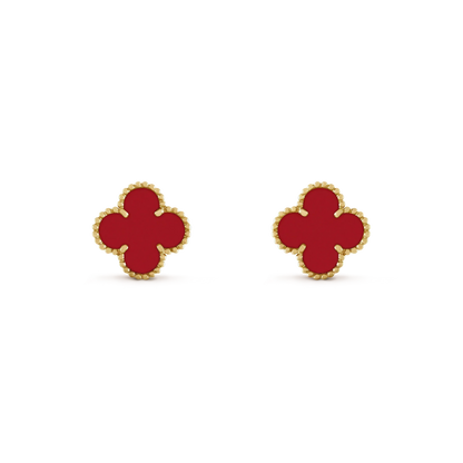 ¡®Sprite Jewelry¡¯CLOVER MINI 9.5MM CARNELIAN EARRINGS