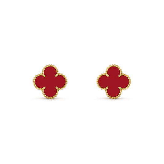 ¡®Sprite Jewelry¡¯CLOVER MINI 9.5MM CARNELIAN EARRINGS