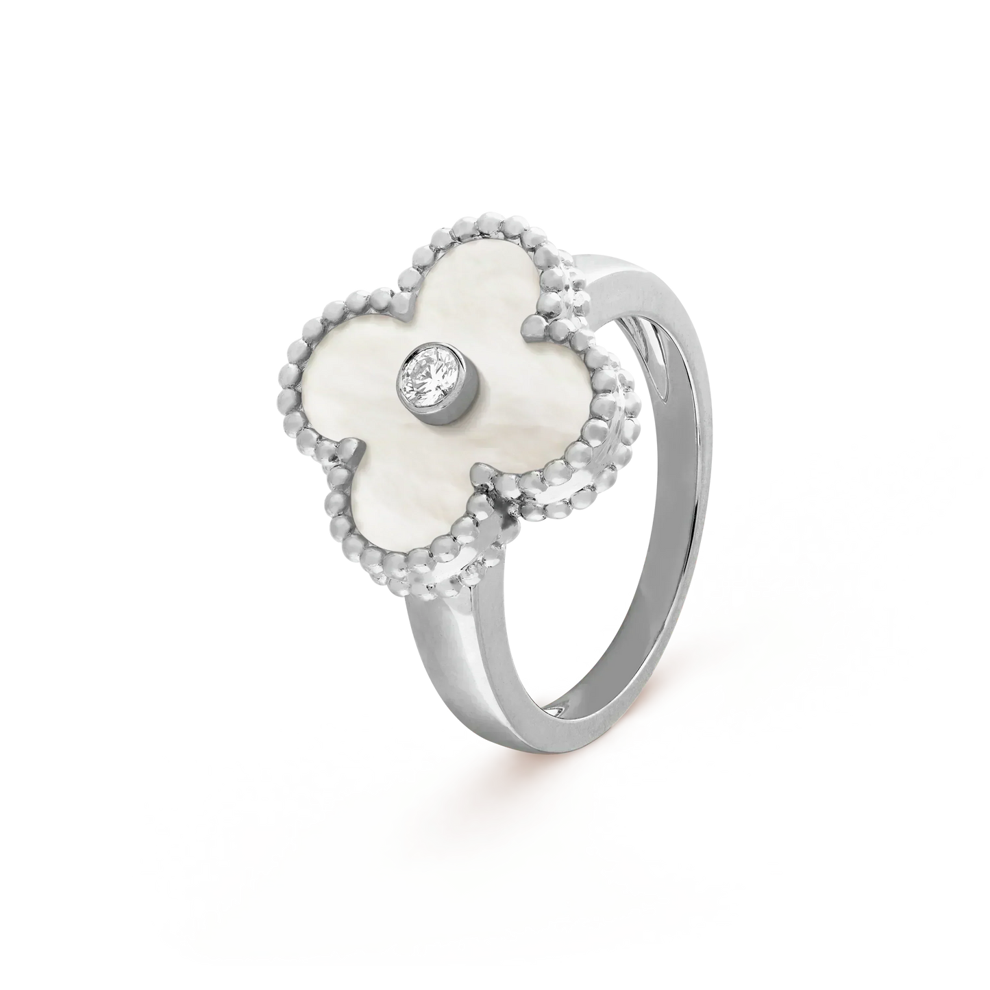 ¡®Sprite Jewelry¡¯CLOVER SILVER MOP DIAMOND RING