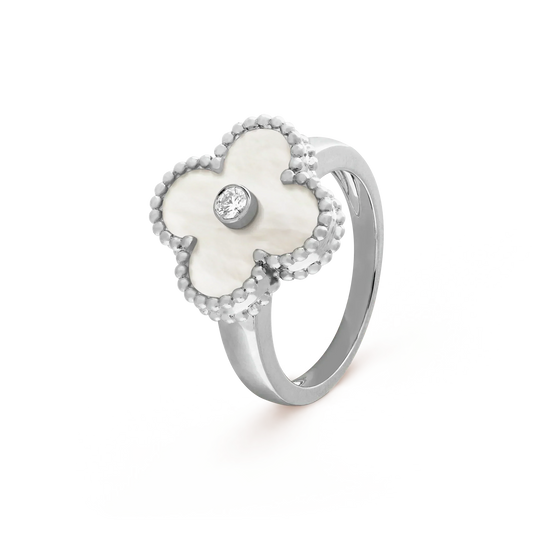 ¡®Sprite Jewelry¡¯CLOVER SILVER MOP DIAMOND RING